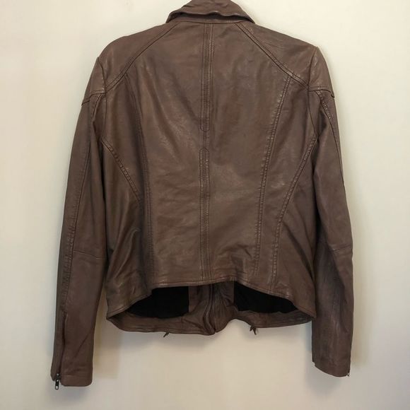 Muubaa NWT Galaxi Leather Biker Jacket Blush - Picture 7 of 8